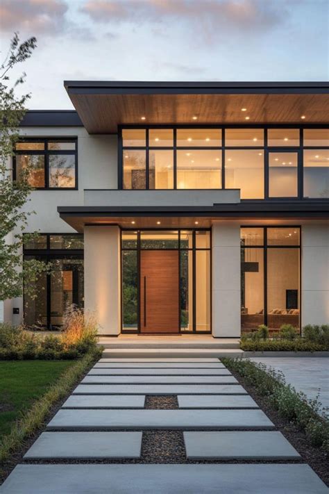 Thematic photo of a firefighter in front of a modern house