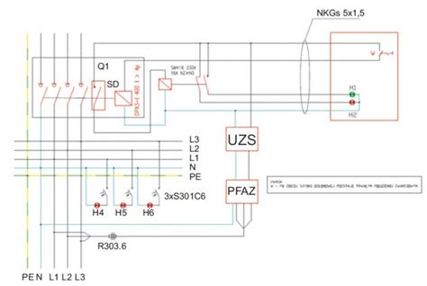 Schemat instalacji PWP z modułem kontrolno-sterującym MKIN-PWP