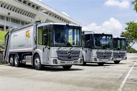 Schemat wozu cateringowego Mercedes-Benz Econic przy samolocie