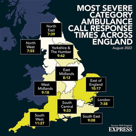 Map showing areas with long ambulance response times, highlighting the need for local support
