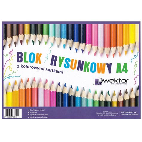 Ilustracja przedstawiająca różne ołówki, gumki, blok rysunkowy i kredki
