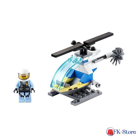 infografika przedstawiająca kluczowe cechy helikoptera LEGO (wirniki, kokpit, wyrzutnie)