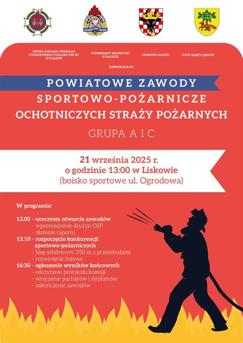 Uroczyste wręczenie pucharów i dyplomów zwycięzcom zawodów sportowo-pożarniczych