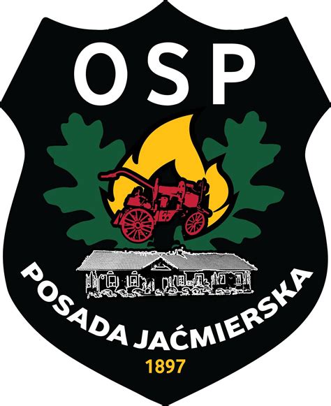 Thematic photo of the OSP Posada Jaćmierska fire station building, possibly with a historical or modern fire truck
