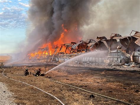 Thematic photo of a large farm fire