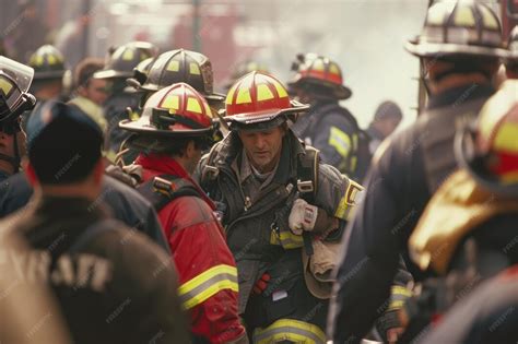 Photo of firefighters during cattle evacuation