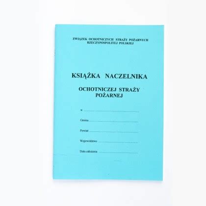 Zdjęcie przedstawiające przykładowe książki i druki dla strażaków