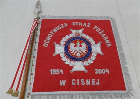 Sztandar OSP Chorzów z odznaką 