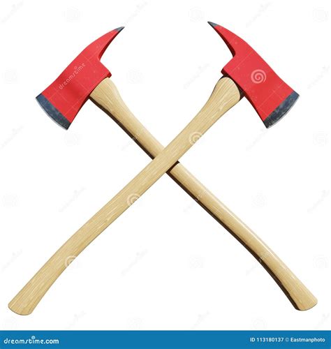 Illustration of the fire eagle with crossed fire axes