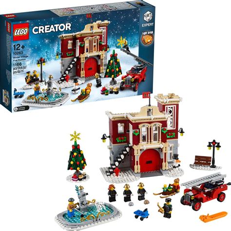 Zestaw LEGO 10263 - zaśnieżona remiza strażacka z elementami świątecznymi