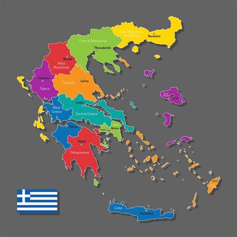 Mapa Grecji z zaznaczonymi obszarami dotkniętymi pożarami