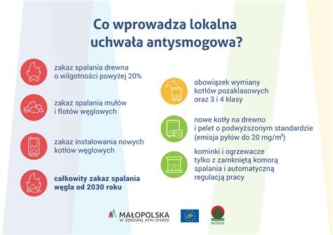 Infografika przedstawiająca zakazane i dozwolone paliwa stałe według uchwały antysmogowej we Wrocławiu.