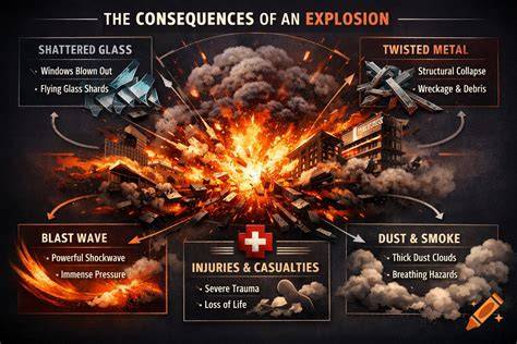 Infographic illustrating car fire consequences