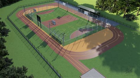 Wizualizacja planowanego kompleksu sportowego w Osieku