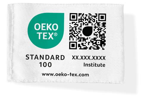 Etykieta certyfikatu Oeko-Tex na pościeli