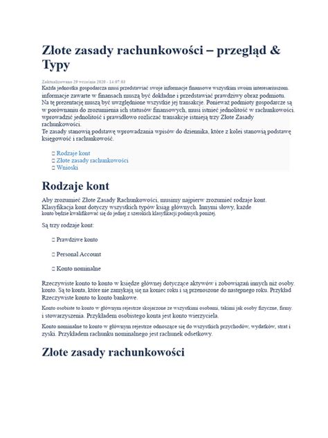Zasady rachunkowości w OSP - infografika