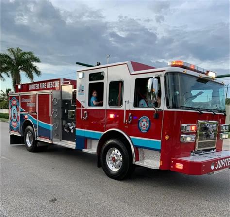 The Jupiter Super Tech fire truck with rescue pliers