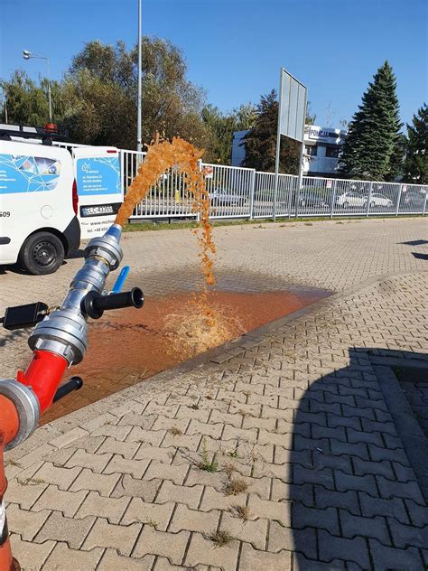Schemat rozmieszczenia hydrantów zewnętrznych w terenie miejskim