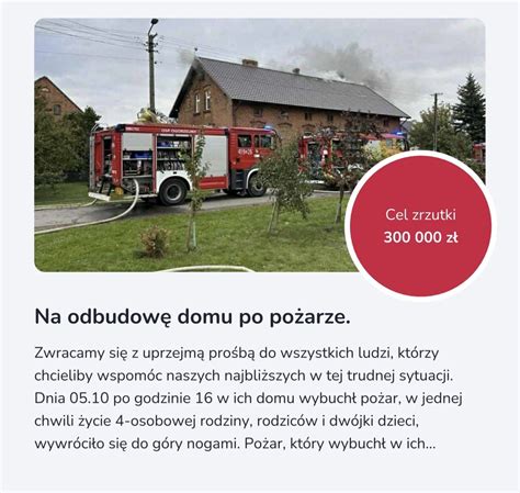 Symboliczne zdjęcie zbiórki na odbudowę domu po pożarze
