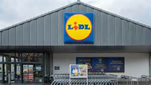 Widok sklepu internetowego Lidl z różnymi plecakami