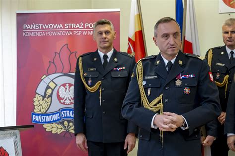Uroczystość powołania pierwszej kobiety na stanowisko komendanta powiatowego PSP