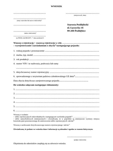 Przykładowy druk KP/KW