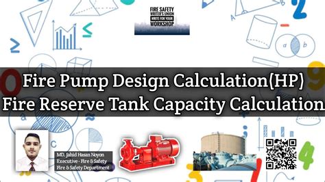 infographic on fire protection tank capacity calculation