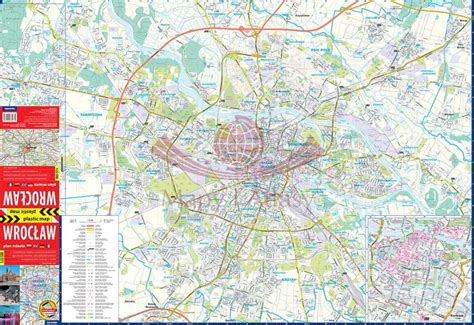 Mapa Wrocławia z zaznaczonym rejonem Kleczkowa