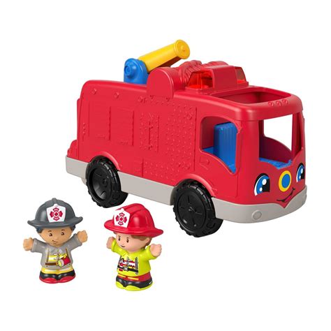Wóz strażacki Little People Małego Odkrywcy z figurkami