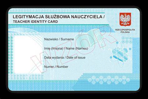 Wzór lub projekt legitymacji członkowskiej OSP (karta plastikowa)