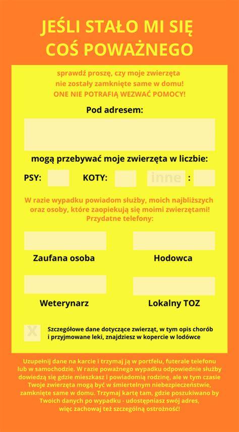 Karta ratunkowa z informacjami o zmarłej osobie