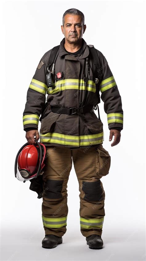 Photo of OSP firefighter wearing a gala uniform with visible distinctions