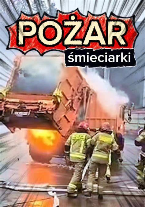 płonąca śmieciarka w Bornem Sulinowie