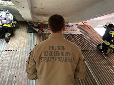 Poligon szkoleniowy dla strażaków w akcji