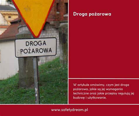 Schemat drogi pożarowej i dojazdu do obiektu