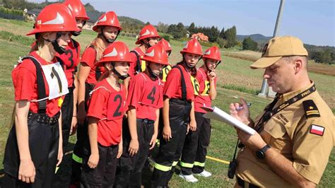 infografika z wynikami Mistrzostw Młodzieżowych Drużyn Pożarniczych 2019 w Kukowie