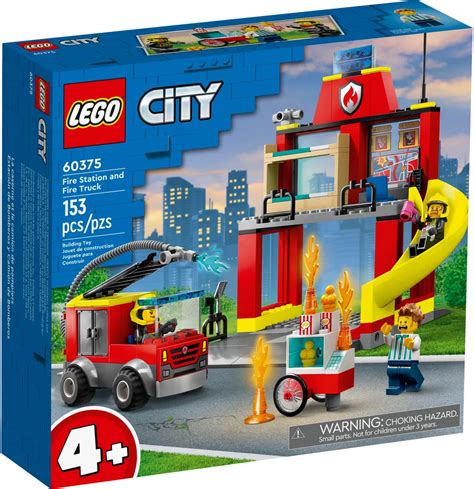 Infographic showing key features and dimensions of LEGO 60375 set