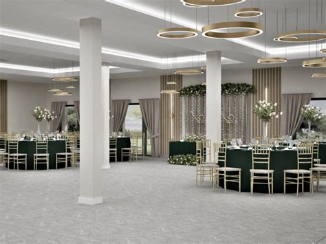 Przestronna sala eventowa z dużym tarasem