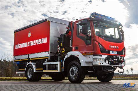 Zdjęcie przedstawiające średni samochód specjalistyczny PSP, SPGaz Eurocargo Moto Truck