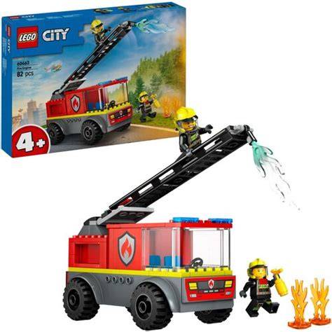 Postać strażaka LEGO City z gaśnicą w akcji