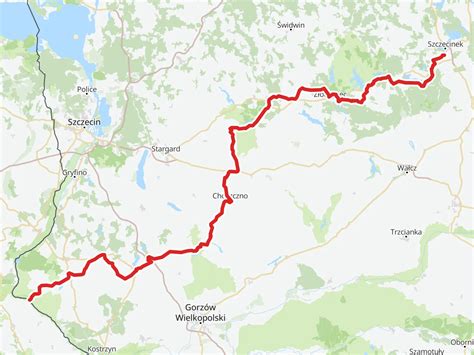 Mapa historyczna lub współczesna Kębłowa Nowowiejskiego i Łowcza, z zaznaczeniem rzeki Kisewa i starych szlaków handlowych