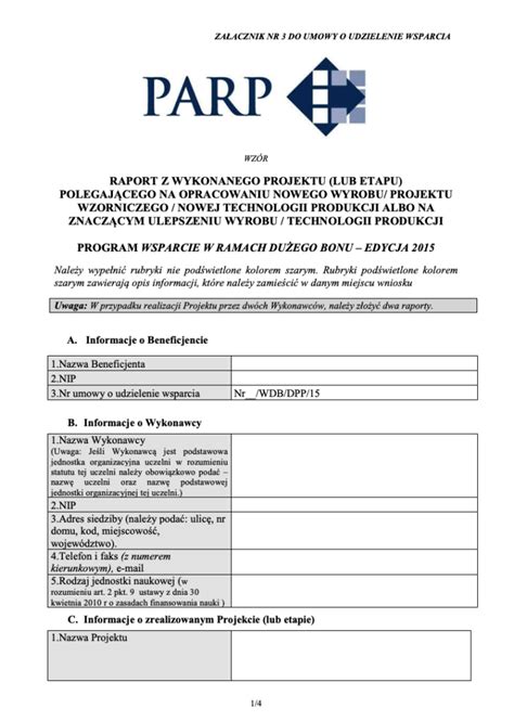 Przykładowy wzór raportu OSP