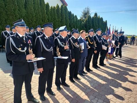 uroczystość jubileuszowa OSP Święcany z gośćmi honorowymi
