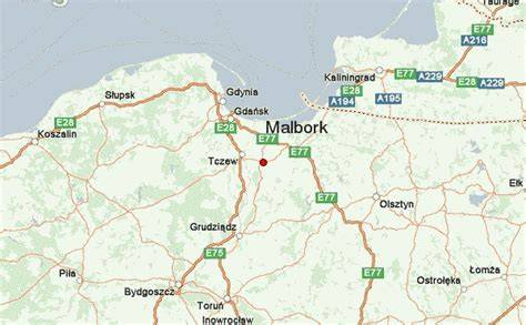 Photo of the location near Mickiewicza street in Malbork where the incident occurred