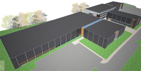 wizualizacja nowoczesnego ośrodka szkoleniowego po termomodernizacji