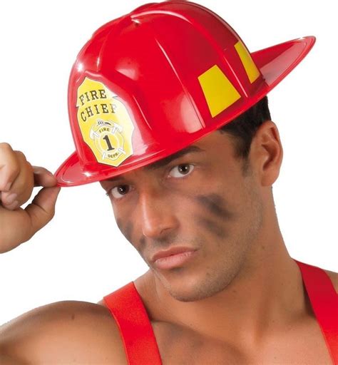 Klasyczny czerwony hełm strażacki dla dorosłych