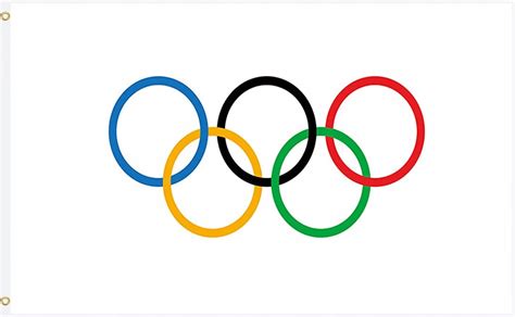 Logo CTIF i flaga olimpijska na zawodach pożarniczych