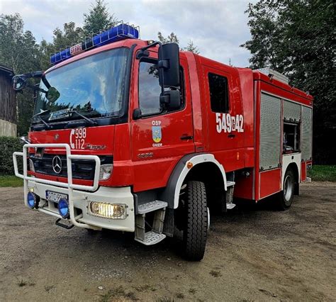 Współczesna flota pojazdów ratowniczo-gaśniczych OSP Gniew