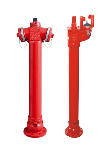Zdjęcie grupowe różnych typów hydrantów JAFAR (nadziemny, podziemny)