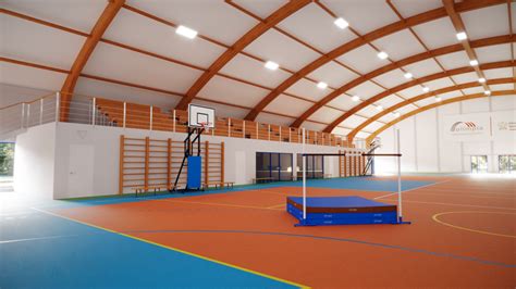 Zdjęcie przedstawiające nowoczesną salę sportową w Kościelnej Wsi